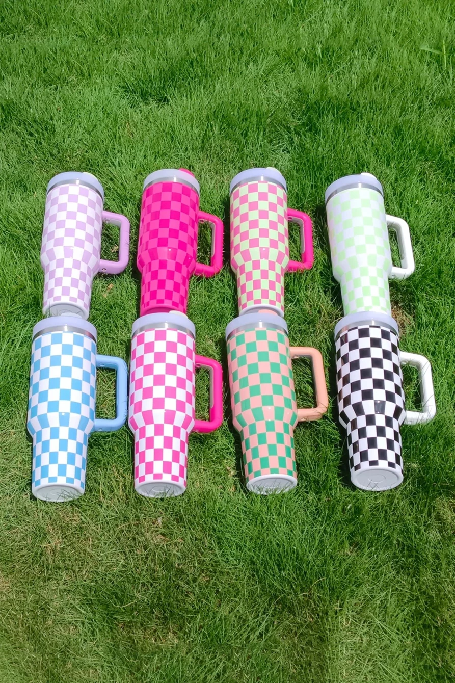 Shewin Black Stainless Steel Tumbler Cup for Women - Insulated Travel Mug with Handle, Leak-Proof Lid