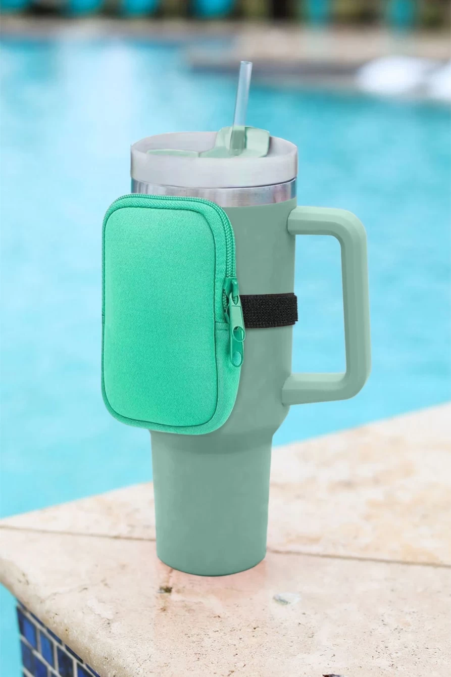 Shewin Green 304 Stainless Steel Double Wall Insulated Tumbler Mug with Straw & Carry Bag for Women