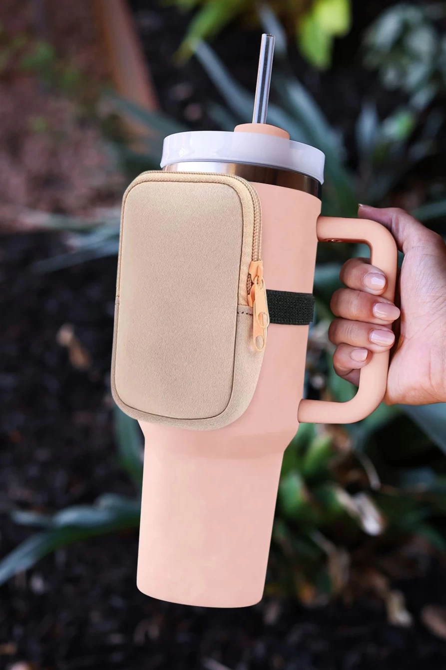 Shewin Pink 304 Stainless Steel Double Wall Insulated Tumbler Mug with Straw & Carry Bag for Women