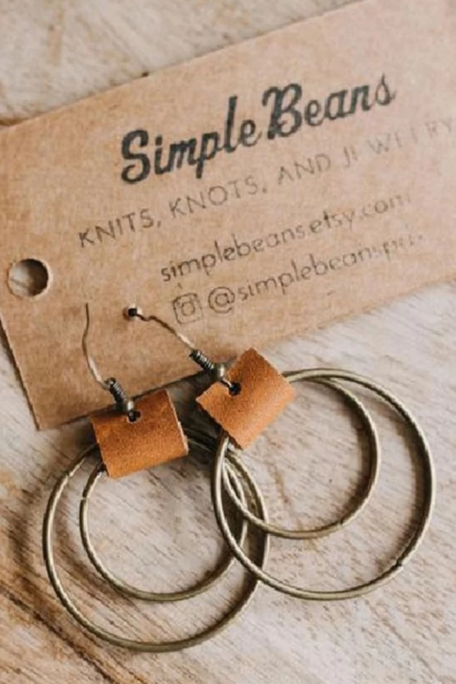 Shewin Gold Vintage Hoop Hook Earrings for Women - Classic Retro Dangle Earrings