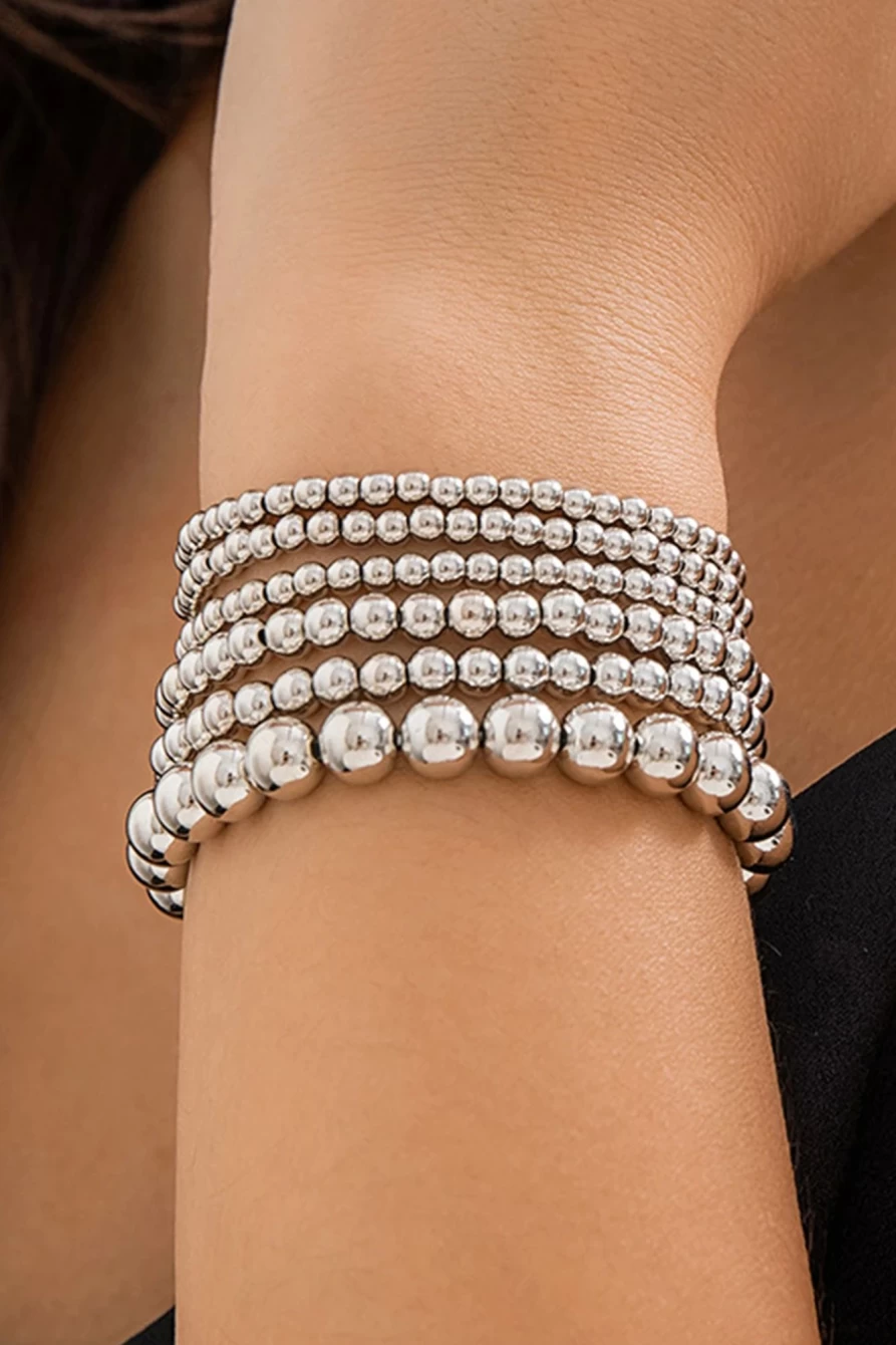 "Shewin Women's Elegant White Multi-Layered Pearl Beaded Bracelet – Timeless Pearl Jewelry Gift"